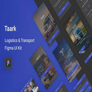 物流运输快递APP应用UI界面设计Figma模板 Taark – Logistics & Transport Figma UI Kit