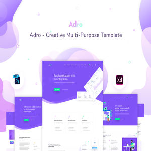 一流设计素材网下午茶：有创意的网页模板UI KITS下载[PSD,XD]