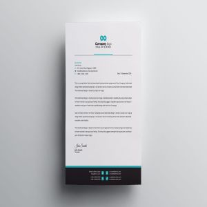信息科技企业信封设计模板v3 Letterhead插图5
