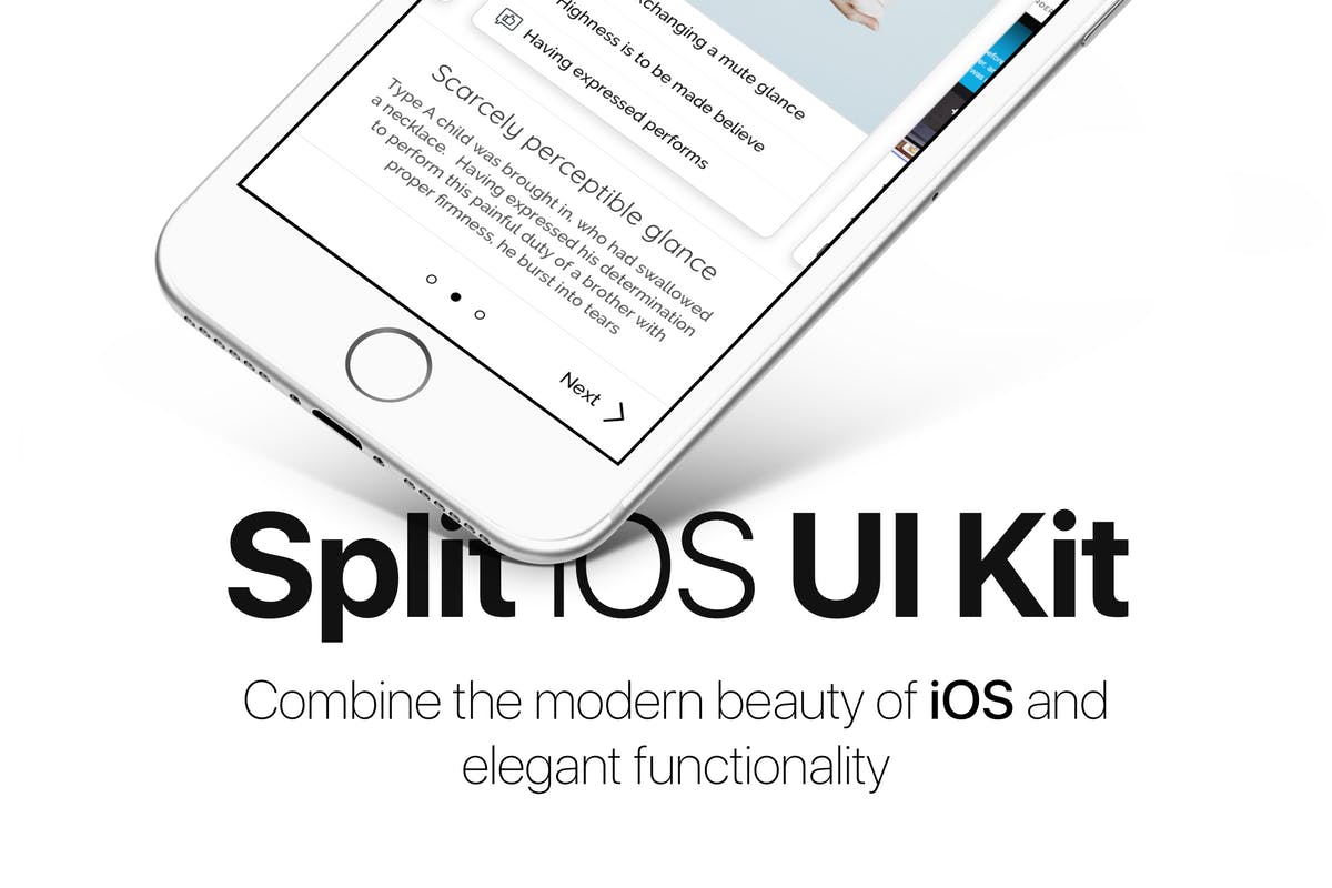 iOS应用用户界面UI套件素材 Split iOS UI Kit