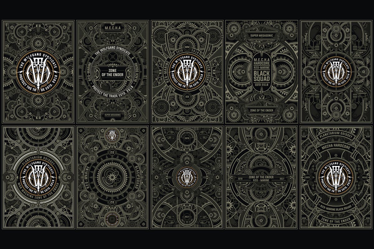 10款蒸汽朋克风格复古海报设计模板 10 Steampunk Poster