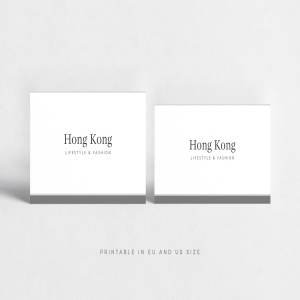 极简主义企业名片设计模板4 Hong Kong Business Card插图3