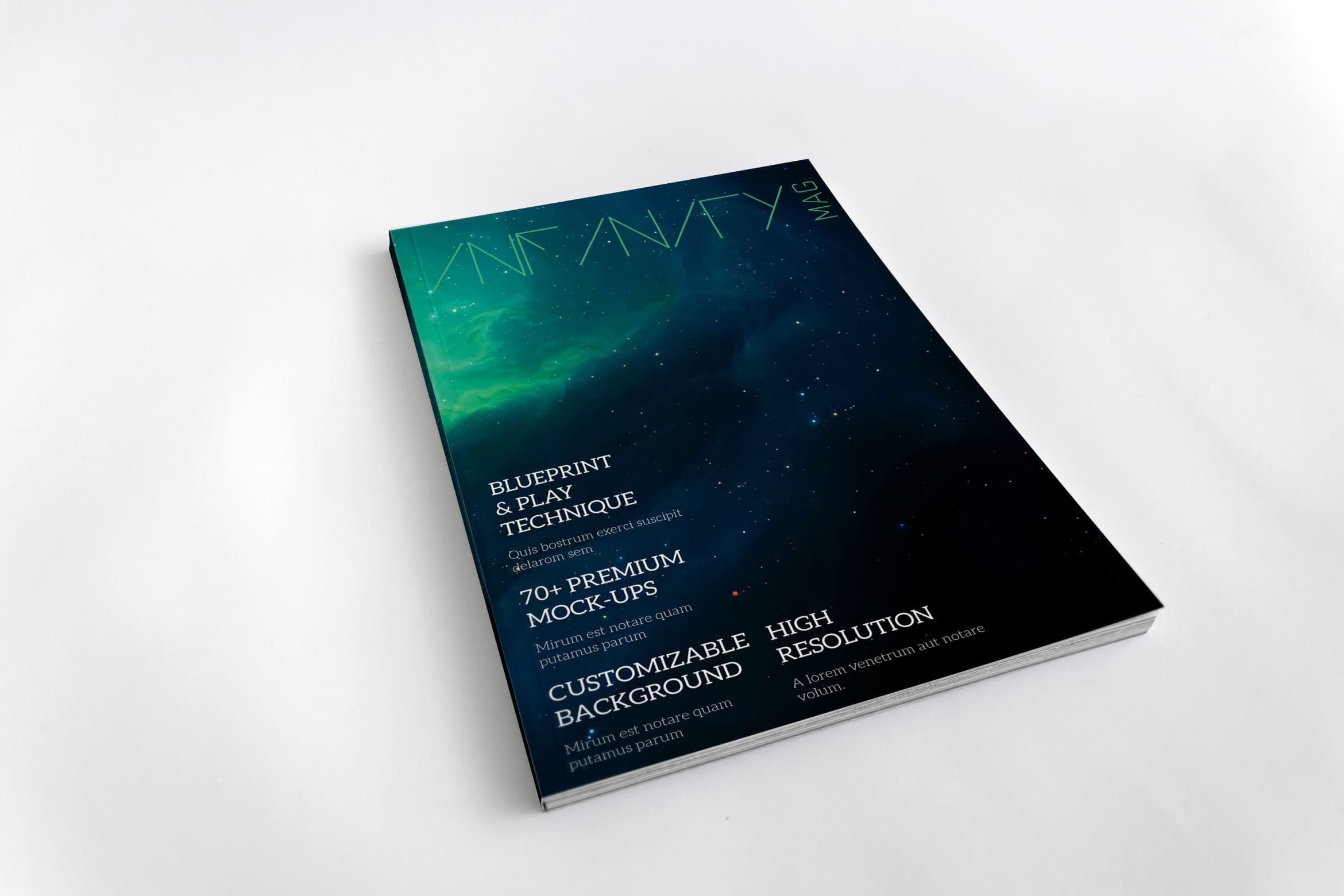 自然科学杂志模板-Infinity Magazine Template（InDesign ）