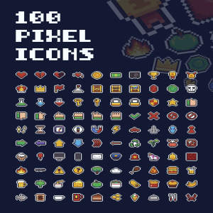 令人充满童年回忆的经典像素图标集 Mario Pixel Icon Collection