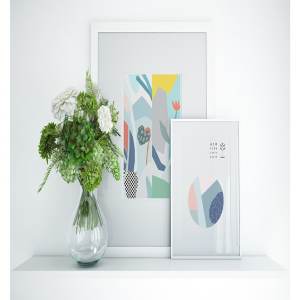 绿色带有花卉图型的图案包 IN GREEN graphic pack