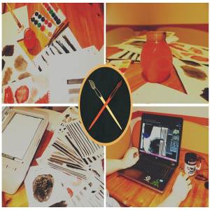 150款手绘水彩笔画图案PS笔刷 150 Handcrafted Watercolor Brushes