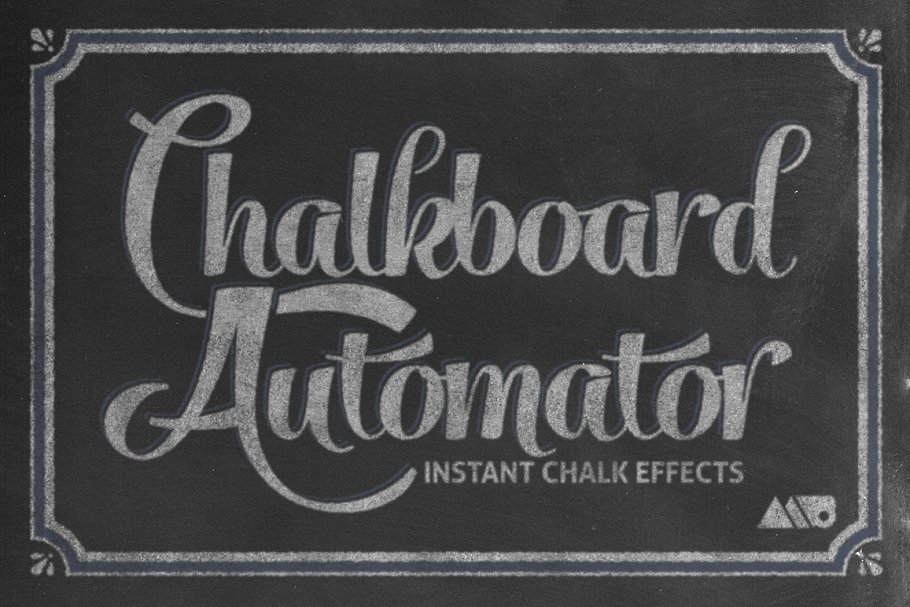 黑板画粉笔笔画文本样式 Chalkboard Automator – Chalk Effects