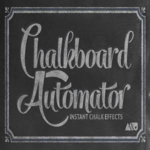 黑板画粉笔笔画文本样式 Chalkboard Automator – Chalk Effects