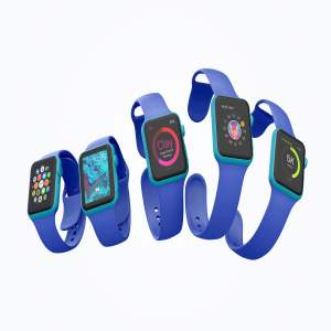 Apple Watch智能手表APP应用UI设计屏幕演示样机08 Clay Apple Watch Mockup 08插图4