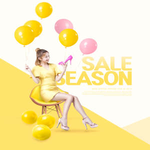 电商应季产品销售创意促销海报设计