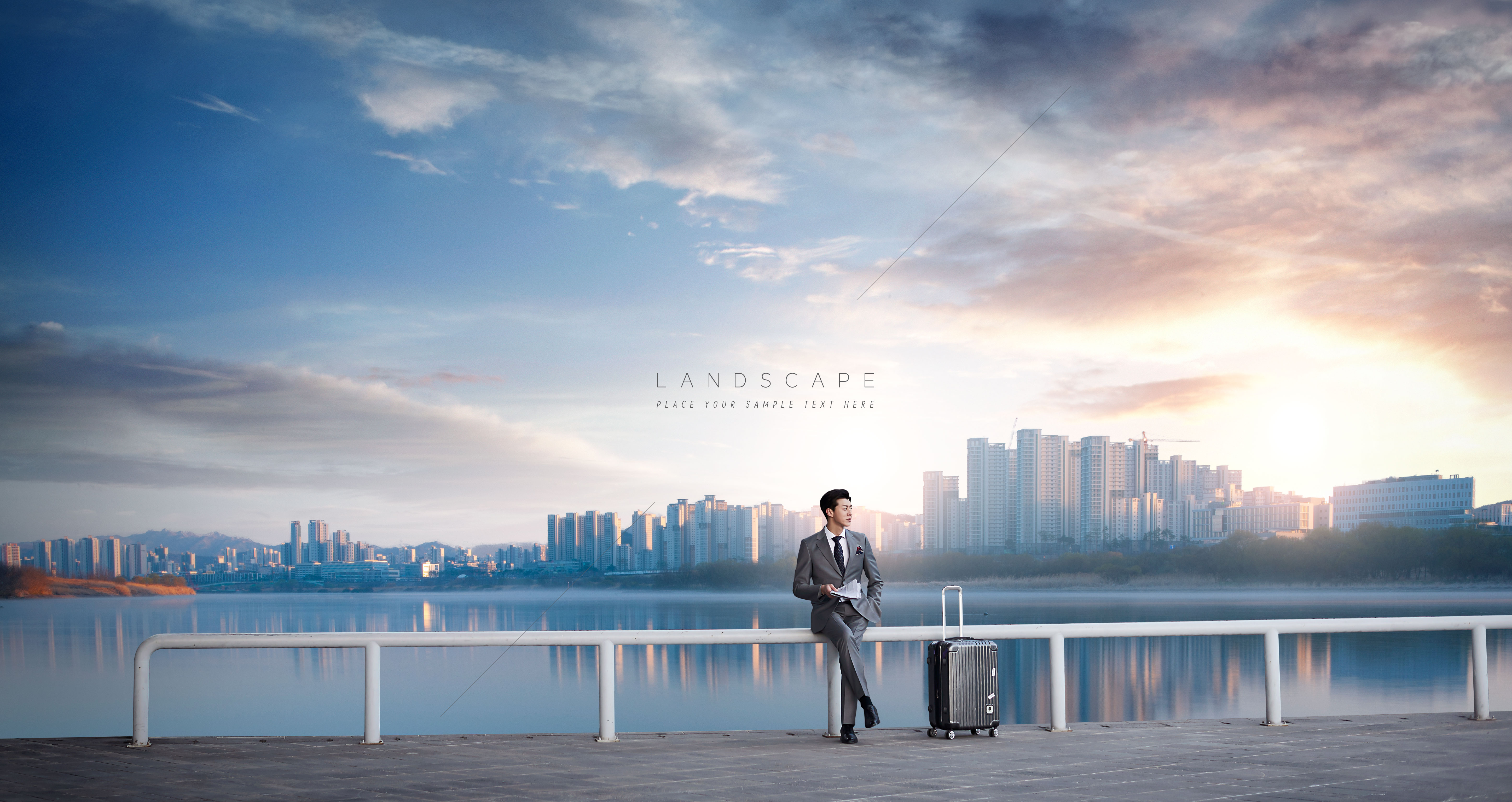 出差旅行商业主题海报图片素材