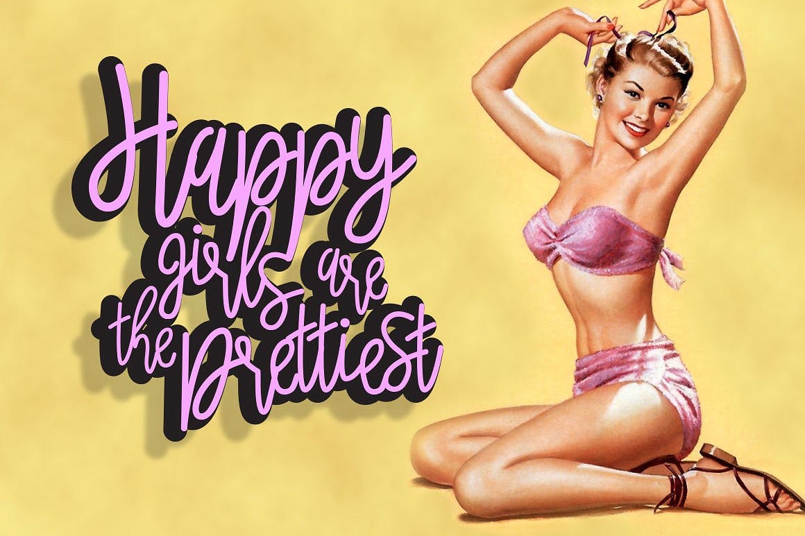 时尚高端复古质感的Wanda Script万达英文字体