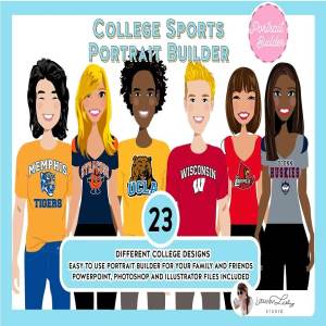 大学体育人物avatar形象素材包下载