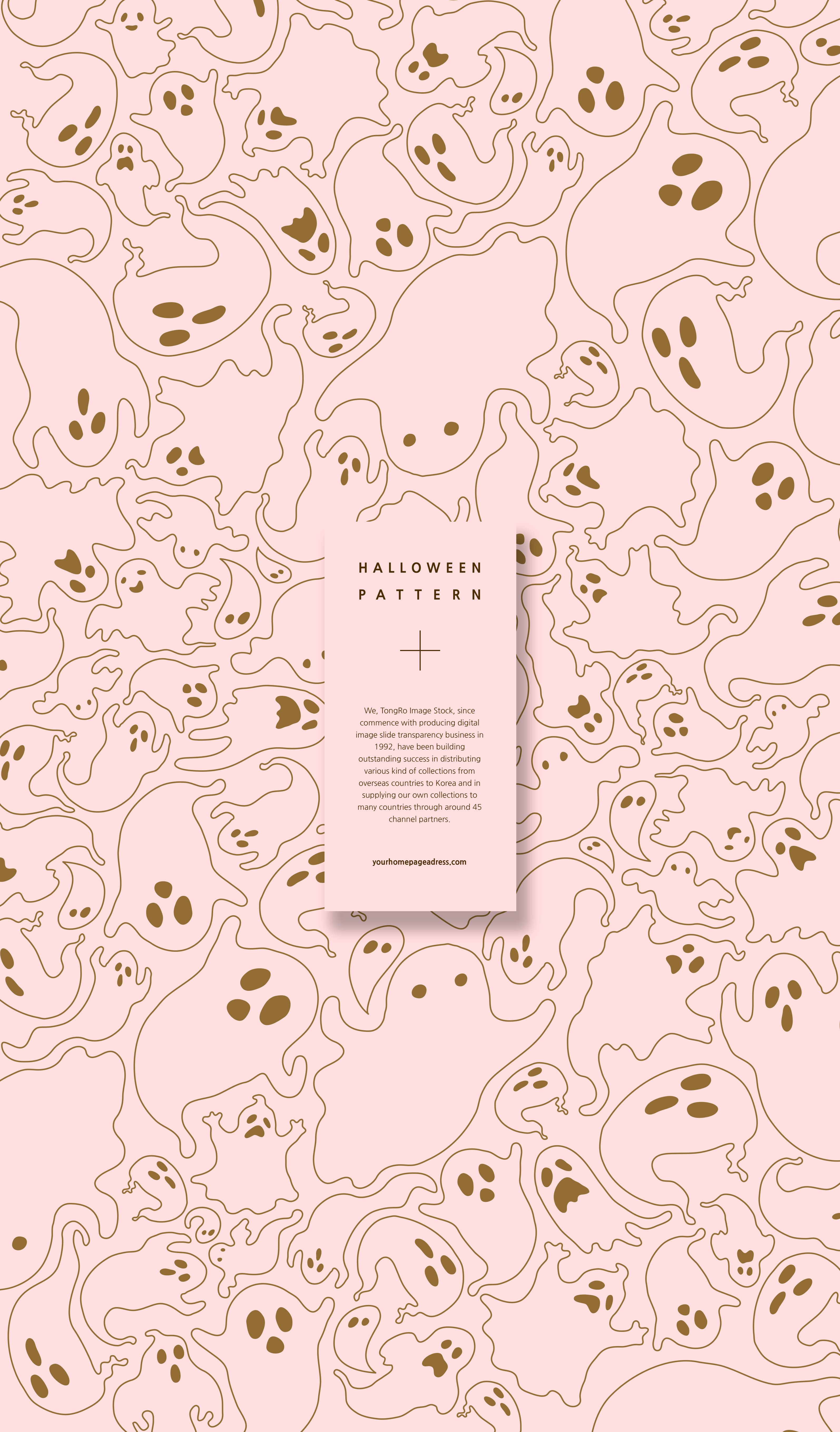 万圣节幽灵元素背景图案psd素材