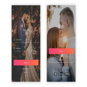 约会交友APP应用UI用户交互界面设计PSD模板 Rish- Dating, Meeting & Networking  for Photoshop