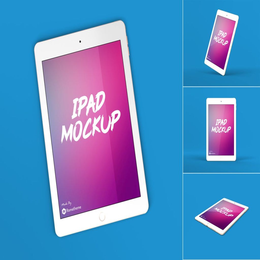 iPad平板电脑屏幕演示样机V1 Ipad Tablet Screen Mockup vol.1插图