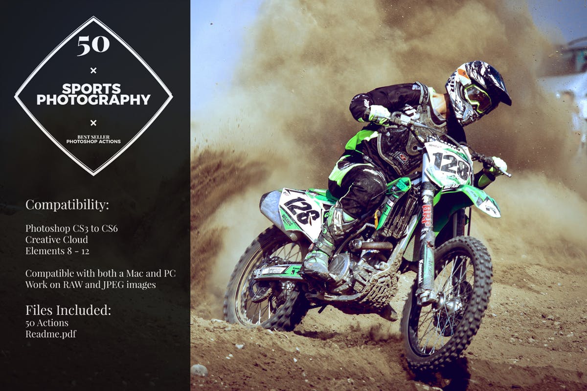 50款运动摄影照片后期处理LR调色预设 50 Sports Effect Photoshop Actions
