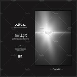 RM出品-灯光光线效果PS笔刷 RM Flare & Light插图4