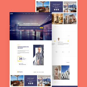 房地产网站模版 Taiyo Real Estate Website Template