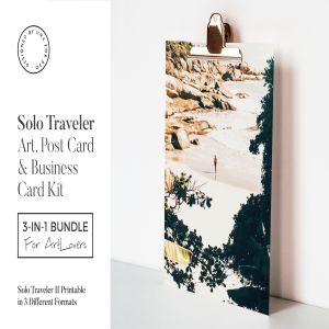 SOLO旅行者水彩插画办公文具设计套装II Solo Traveler II Art & Stationary Kit插图1