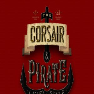 33种复古PS字体特效PS图层样式 Corsair & Pirates Photoshop Layer Styles FX