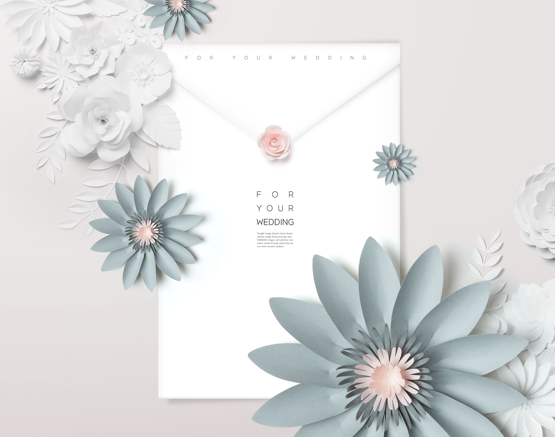 婚礼花卉创意场景海报PSD素材模板下载