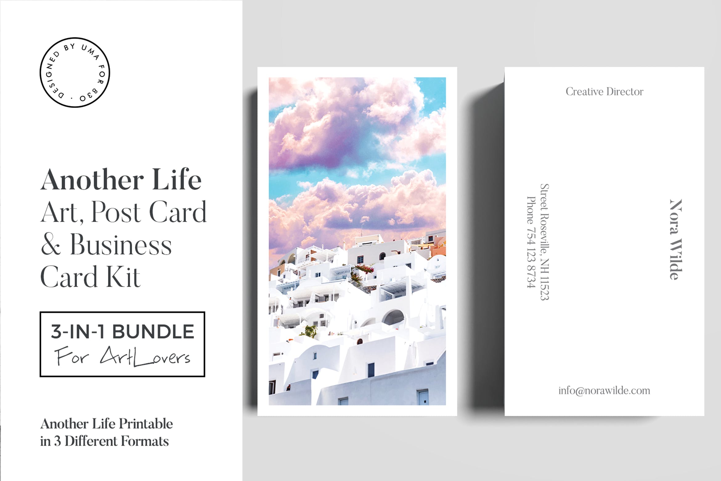 生活艺术明信片/企业名片设计模板 Another Life Art & Stationary Kit