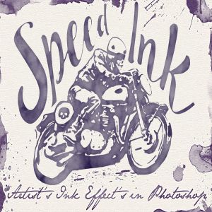 一键生成水墨绘画效果智能对象图层/PS笔刷 Speed Ink – Smart PSD