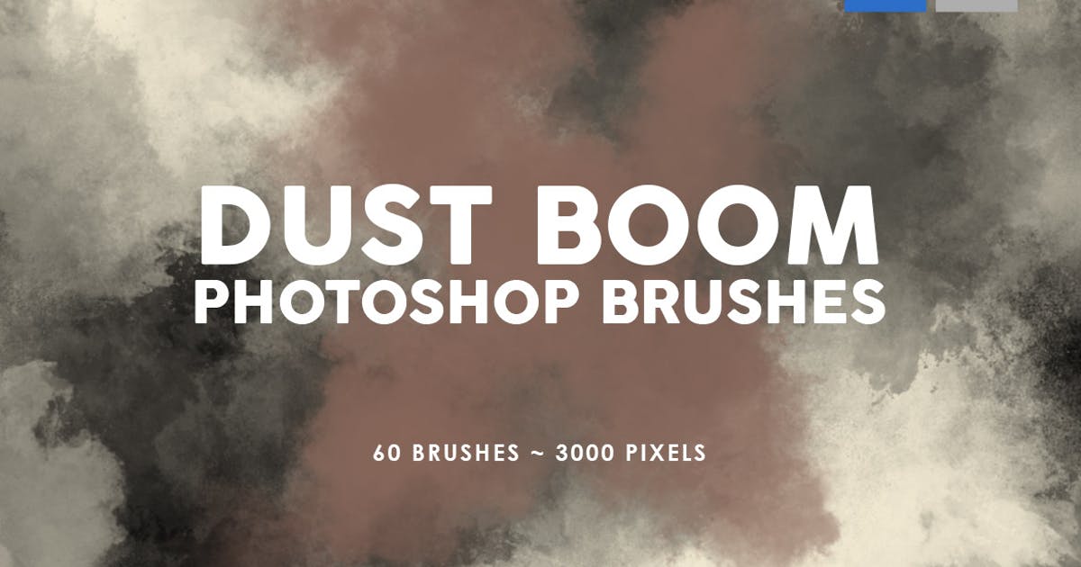 60个烟雾爆炸PS印章笔刷 60 Dust Boom Photoshop Stamp Brushes