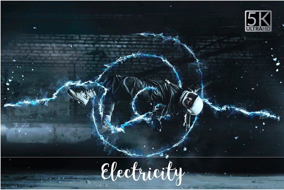 5K高清分辨率雷电光线叠层背景 5K Electricity Overlays