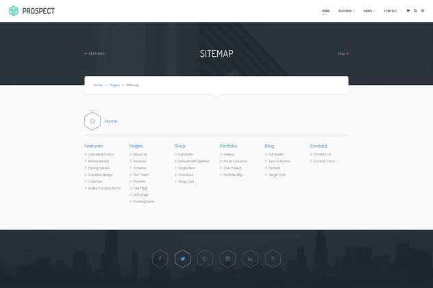医疗和健康主题网站设计PSD模板 Prospect V2 PSD Template