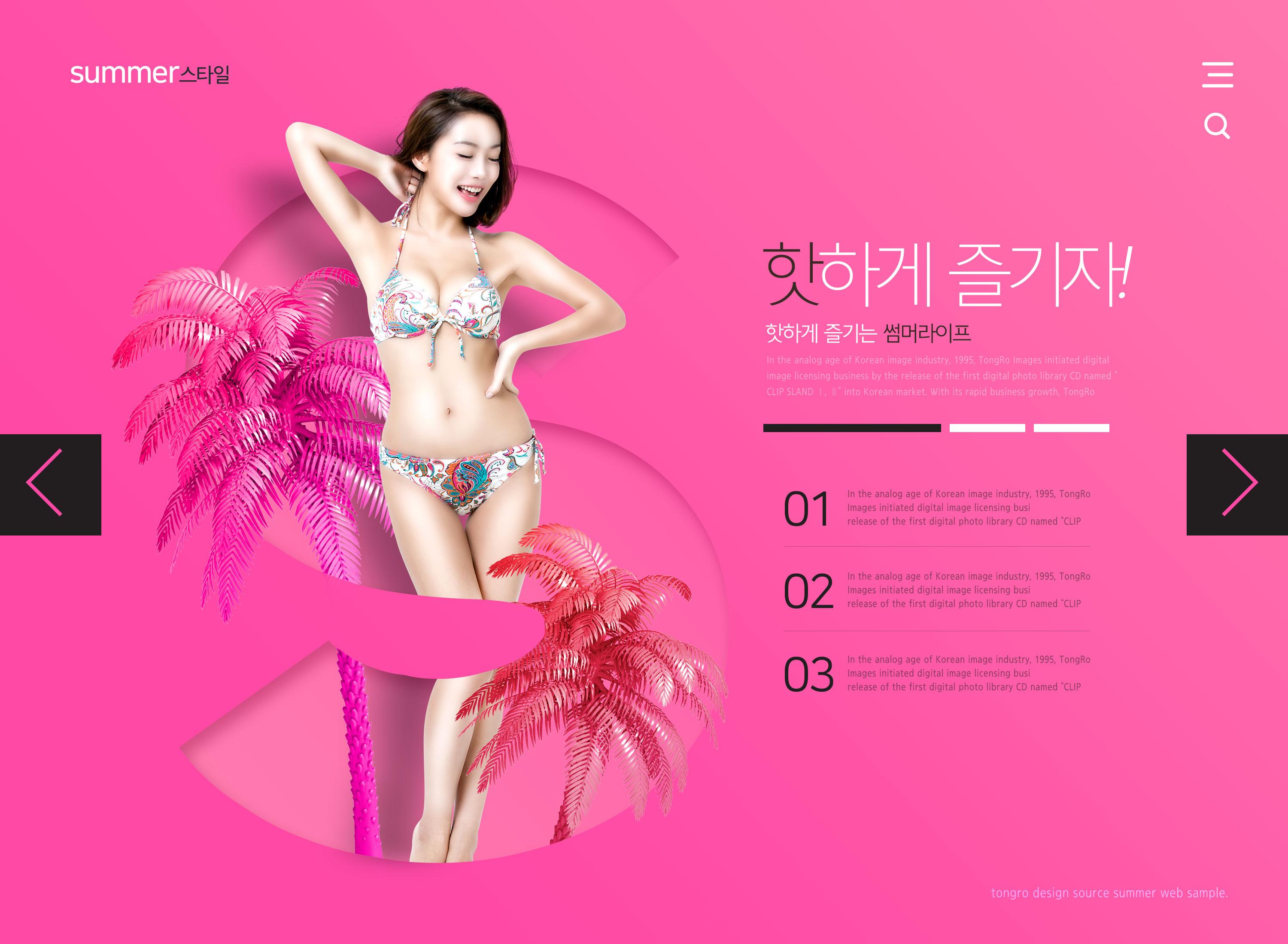 夏季性感比基尼派对聚会设计素材