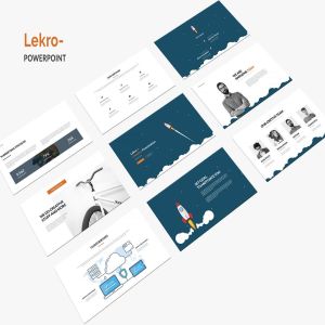 极简主义设计风格创业团队介绍PPT模板素材 Lekro Powerpoint Presentation