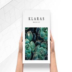 时尚简约设计风格杂志/企业品牌宣传册设计模板 The Media Kit Magazine