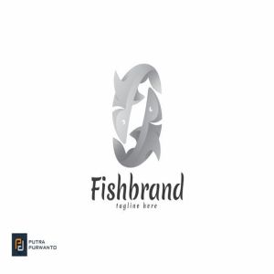 创意双鱼图形品牌Logo模板 Fish Brand – Logo Template插图3