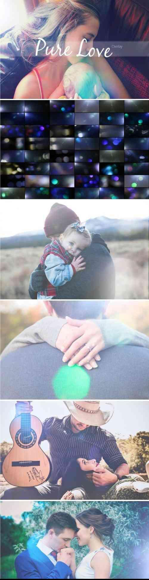 48个纯洁爱情漏光效果背景高清图片 [jpg]