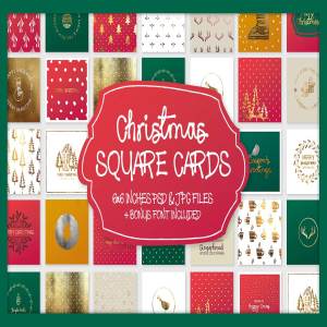 30个高品质的新年圣诞节背景图案元素