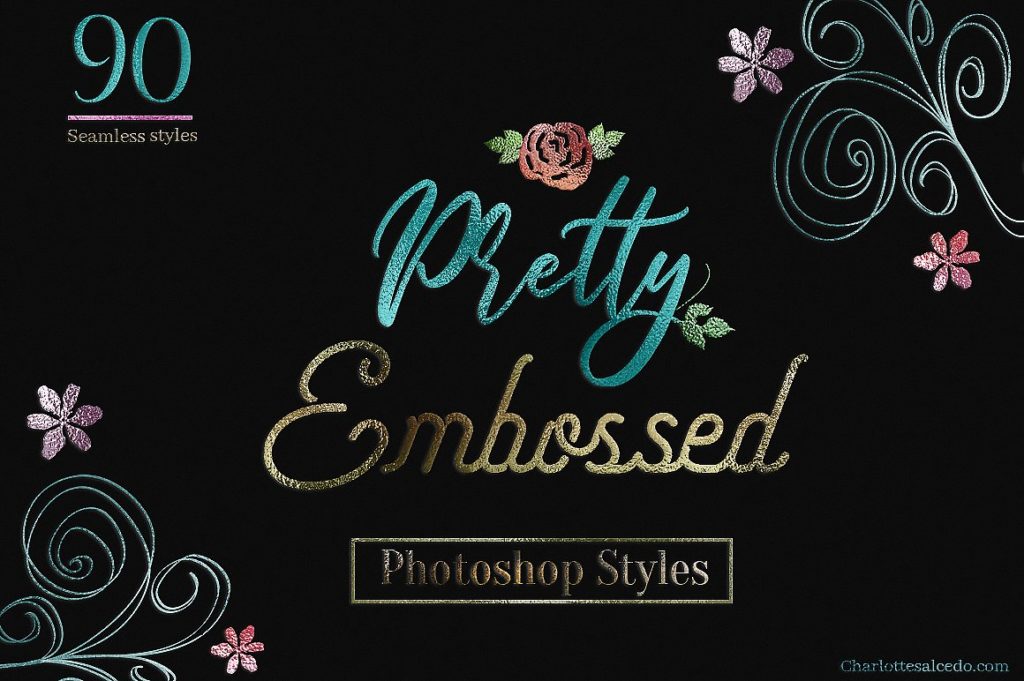 90款箔铝压纹PS样式打包下载[ASL,JPG]