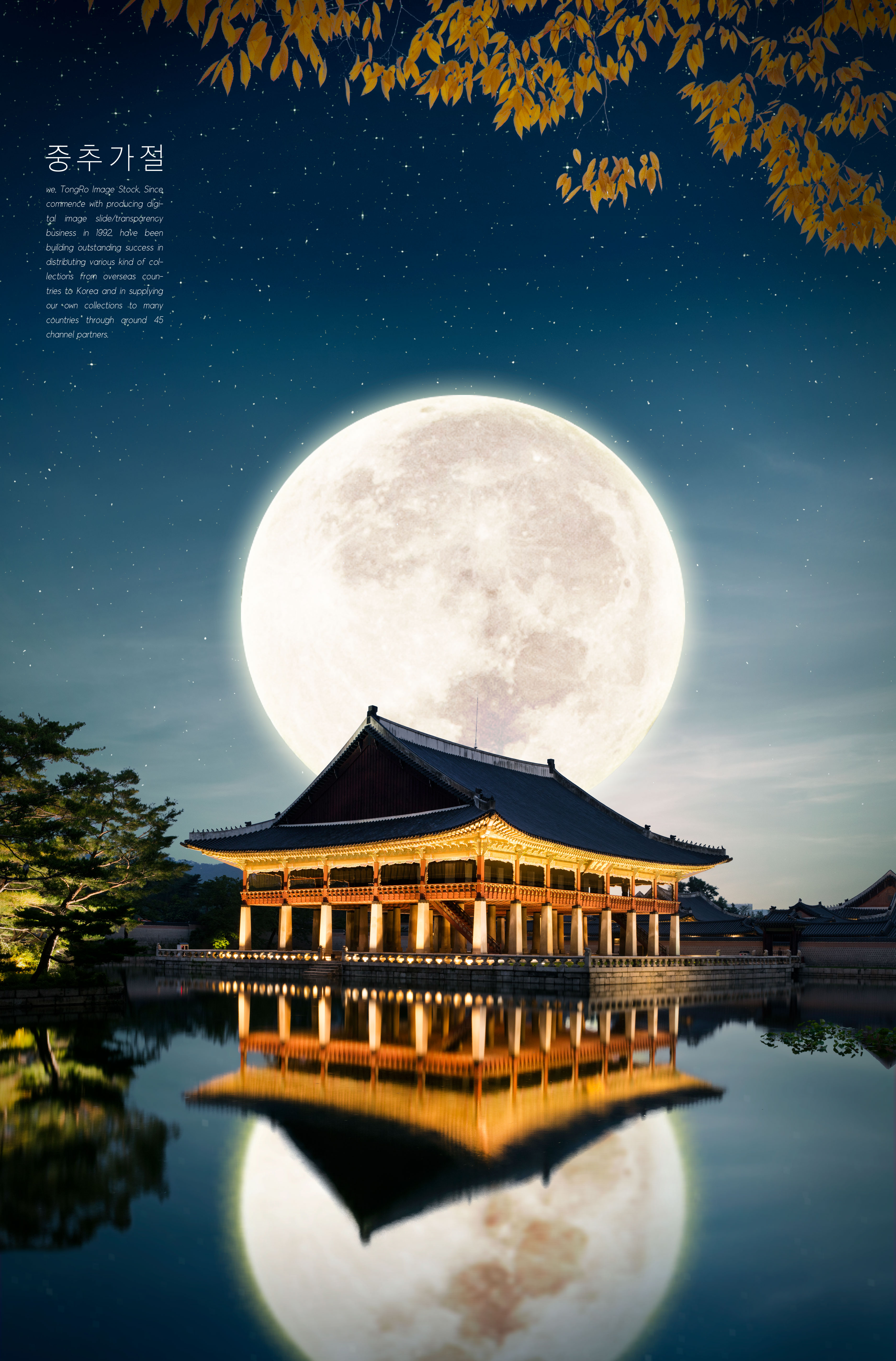 中式古风中秋节海报模板