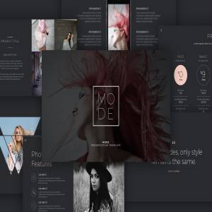 时尚主题 PPT&Keynote 幻灯片模板 Mode Keynote Presentation Template