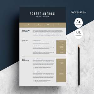 经典实用个人简历模板下载 Word Resume Temlate | 4 Pages Pack