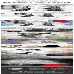 黑白素描艺术效果Photoshop动作 Drawing Effect Photoshop Action
