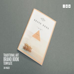 传统艺术品牌指南手册模板 Traditional Art – Brand Guideline Template