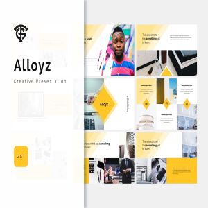 创意商业市场分析报告谷歌幻灯片模板 Allozy Business – Google Slides