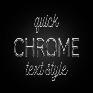 Chrome 字体文本特效 Chrome text effect插图1