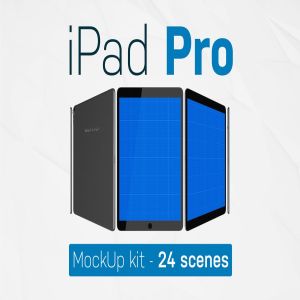 手机APP应用&移动网站iPad Pro样机套件 iPad Pro kit插图1