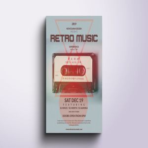 复古音乐古典音乐海报PSD模板 Retro Music Poster & Flyer