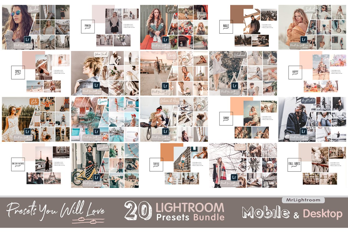 时尚摄影风景人物Lightroom预设