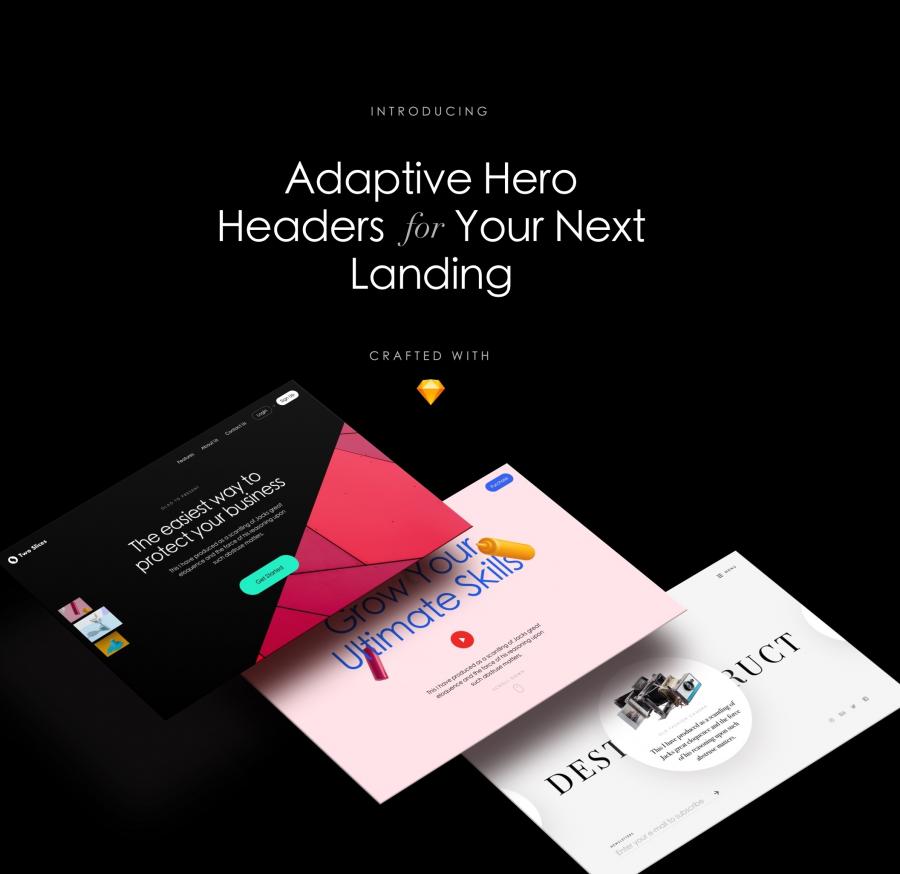 一流设计素材网下午茶：10套高端时尚的品牌网站响应式模版下载[Sketch]