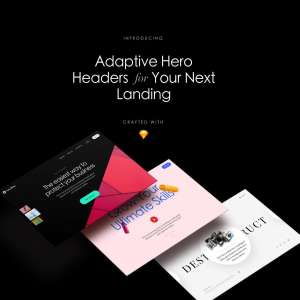 一流设计素材网下午茶：10套高端时尚的品牌网站响应式模版下载[Sketch]